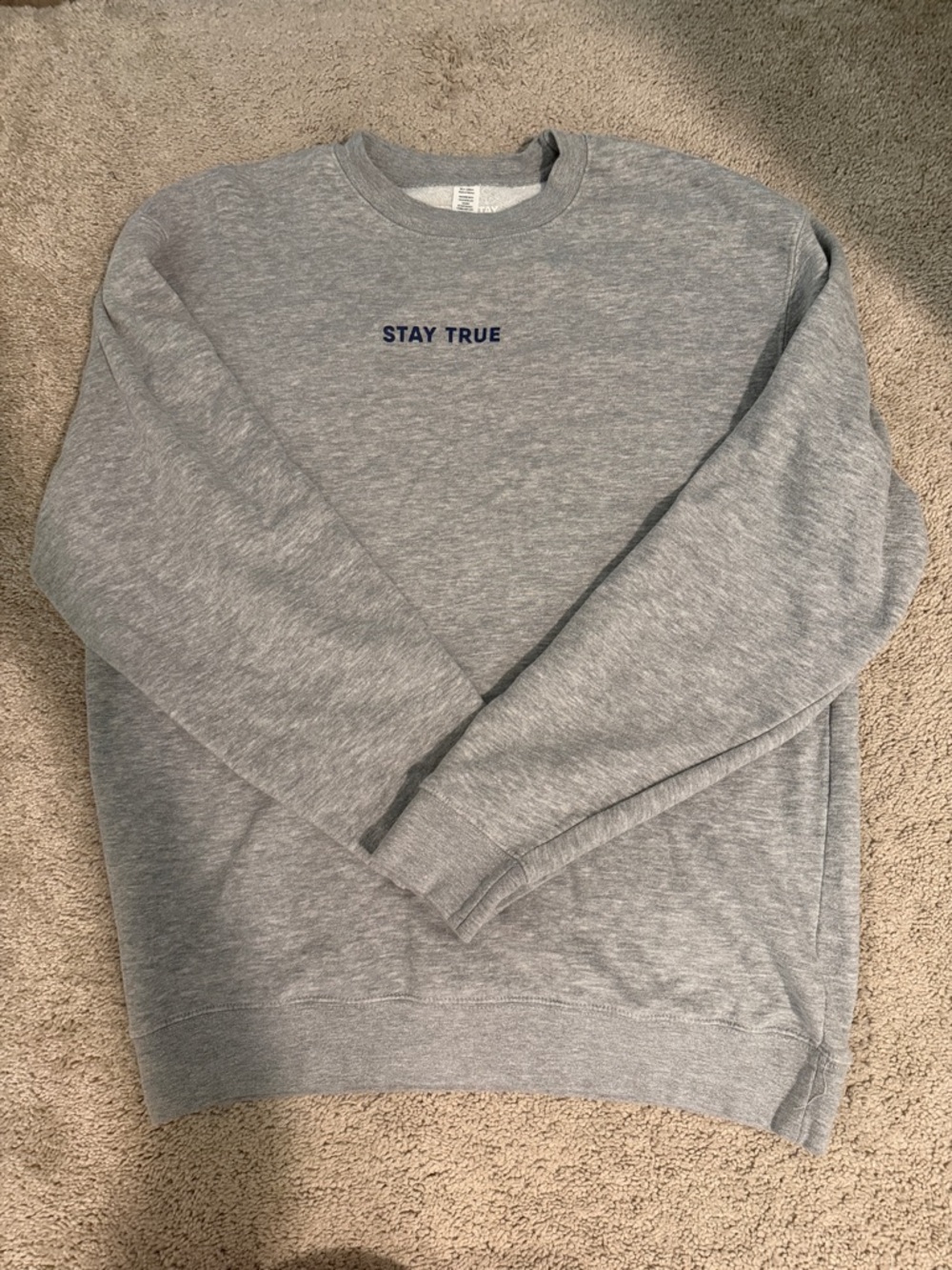 Stay True Grey Crewneck Sweatshirt - womens